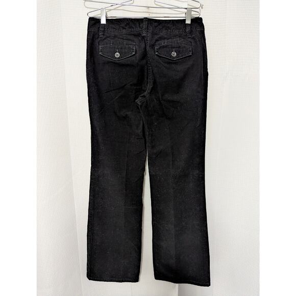 ANN TAYLOR! SIGNATURE FIT BLACK FINE WALE CORDUROY STRAIGHT LEG TROUSERS! SZ 6 - Picture 5 of 10